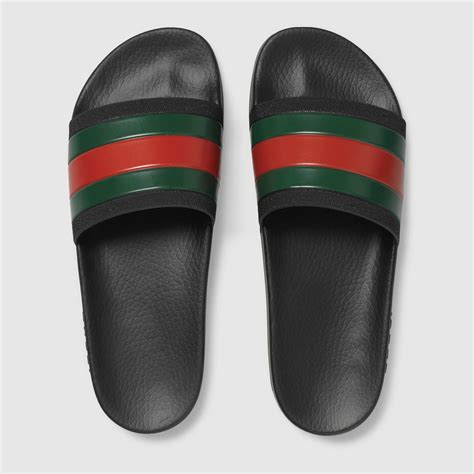 black gucci slides men|men's gucci slides cheap.